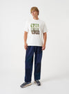 Ecru Single Jersey UW Print Core Tee