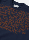 Navy Brushback Sweat Cool Of Jazz Loose Sweatshirt