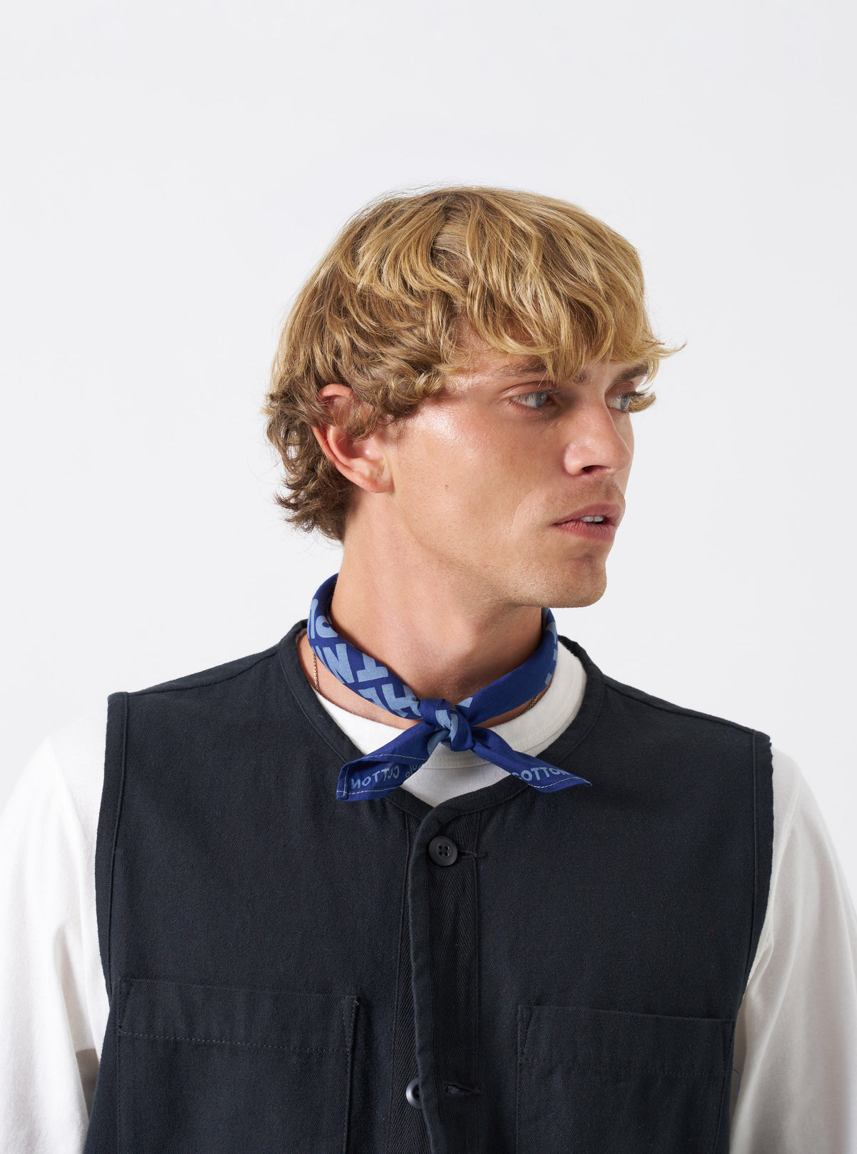 Blue Jazz/Beatniks Print Neckerchief