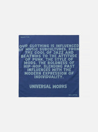 Blue Jazz/Beatniks Print Neckerchief