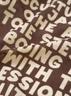 Brown Jazz/Beatniks Print Neckerchief
