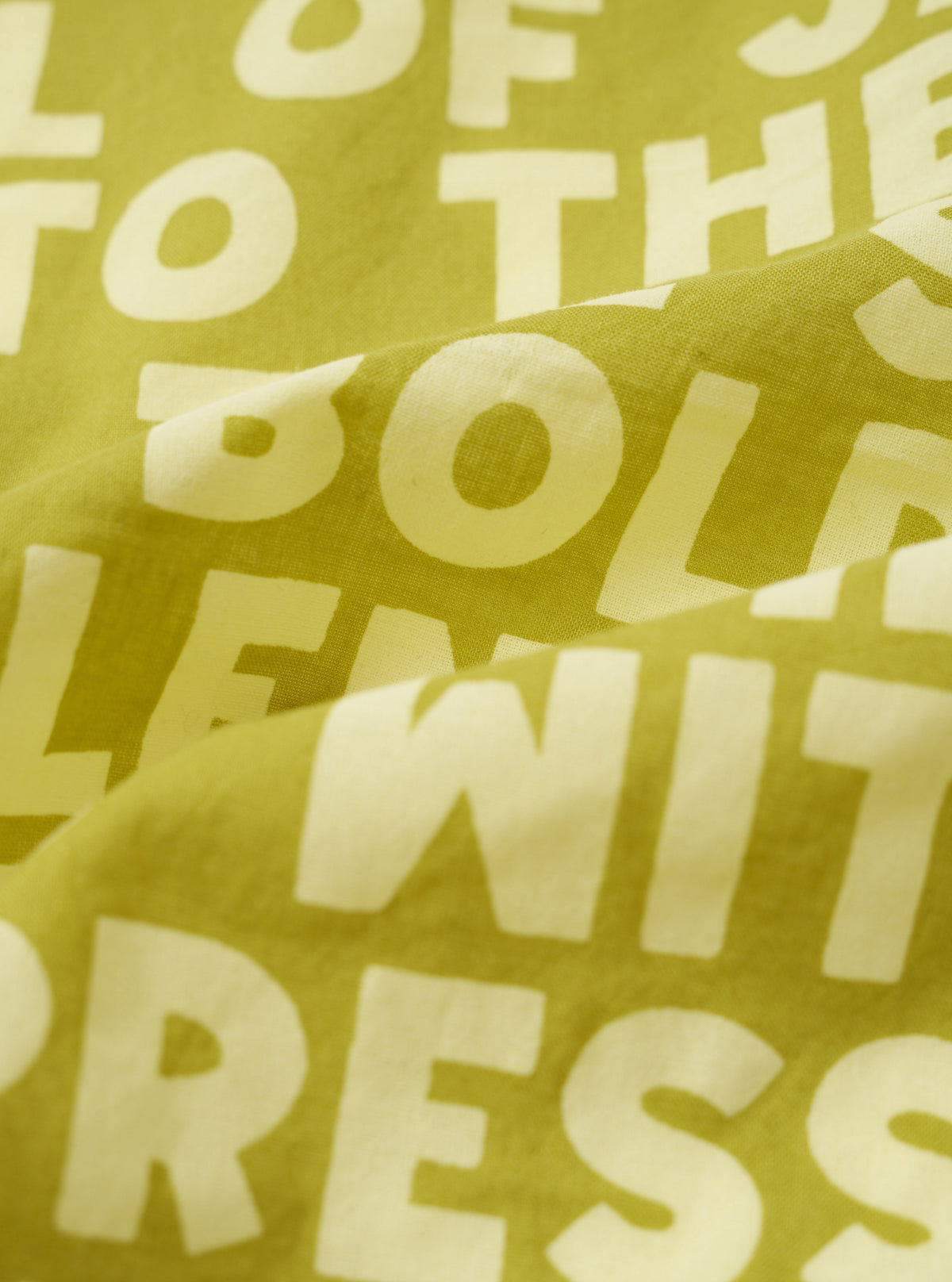 Light Olive Jazz/Beatniks Print Neckerchief