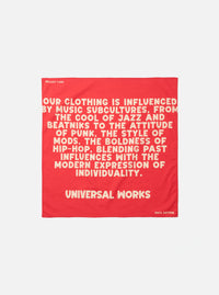 Red Jazz/Beatniks Print Neckerchief