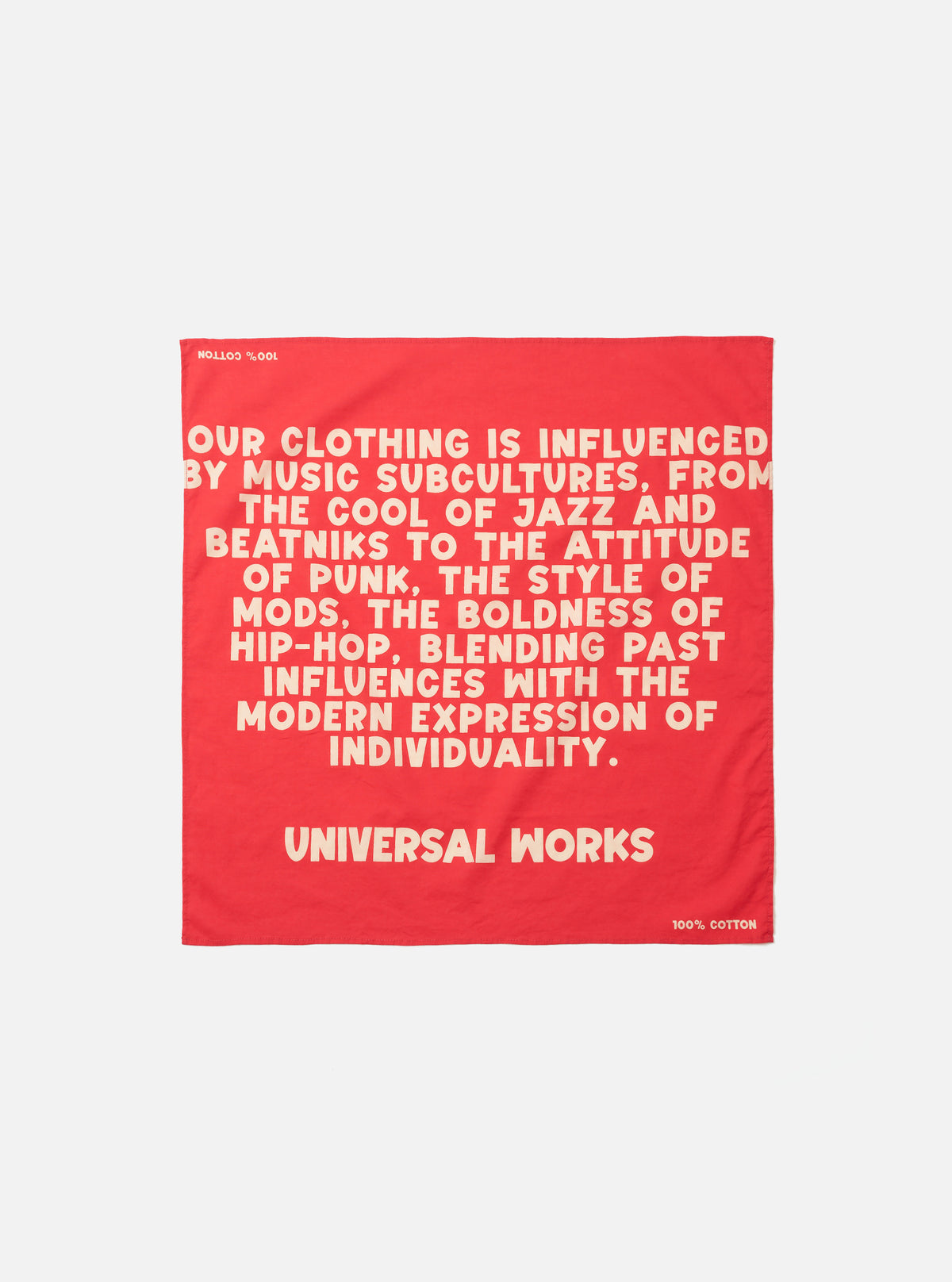Red Jazz/Beatniks Print Neckerchief
