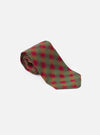 Red/Green/Mustard Sound Wave Rayon Tie