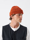 Orange British Wool Short Watch Cap