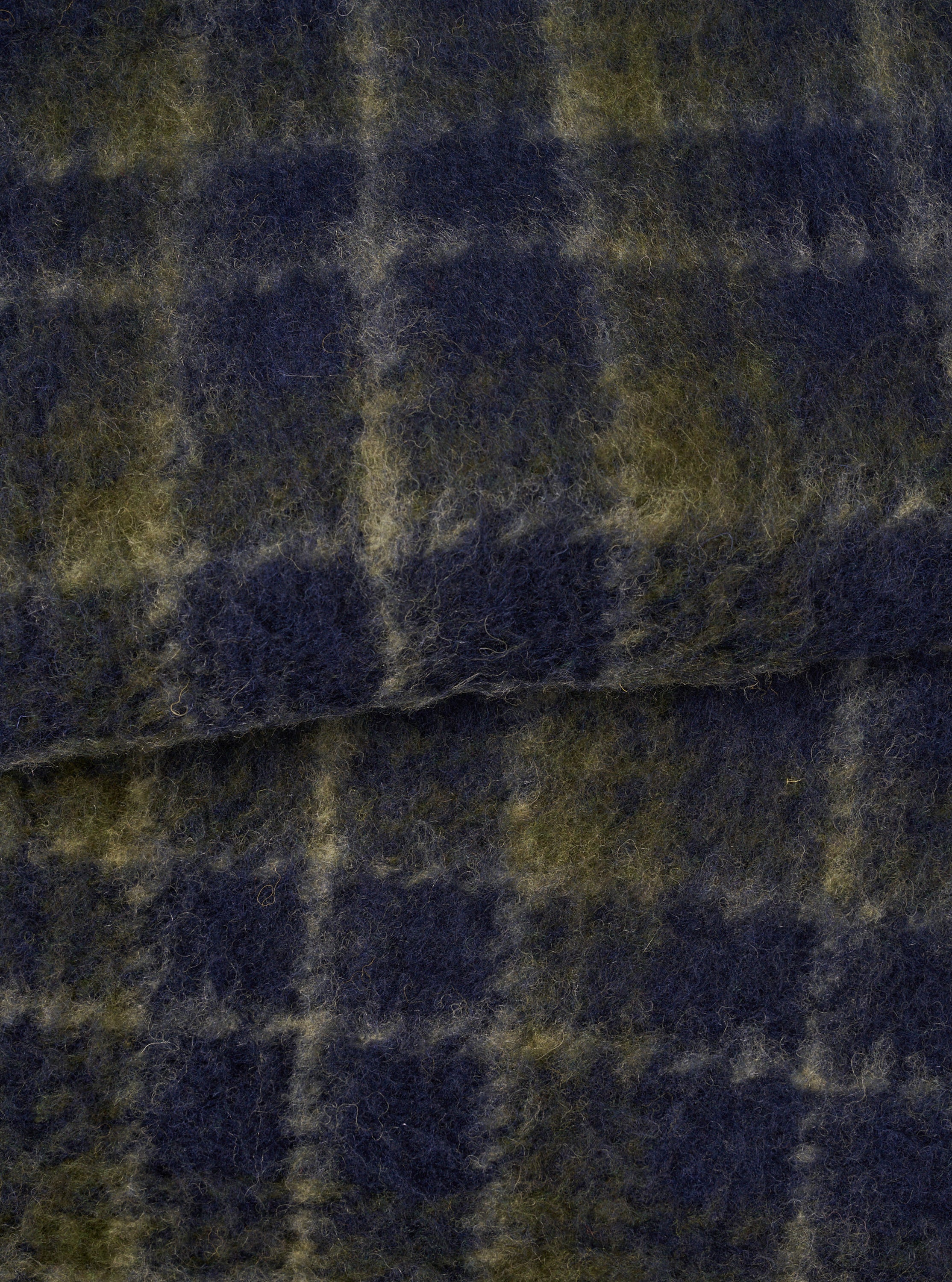 UKK Men's Navy/Olive Check Daffy Fleece Mix Cardigan – Universal Works