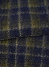 Navy/Olive Check Daffy Fleece Mix Cardigan