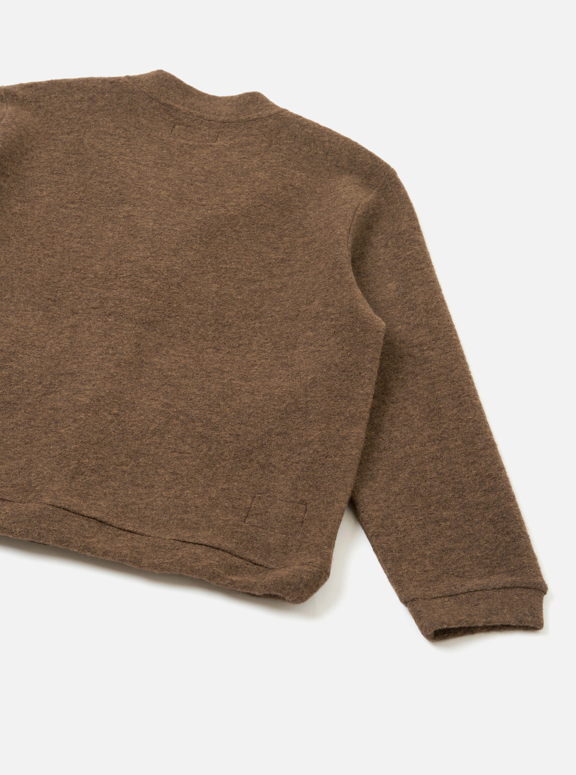 Brown Marl Wool Fleece Advance Cardigan
