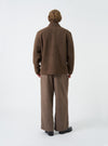 Brown Marl Wool Fleece Rams Jacket