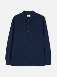 Dark Navy Recycled Wool Mix SJ Pullover L/S Shirt