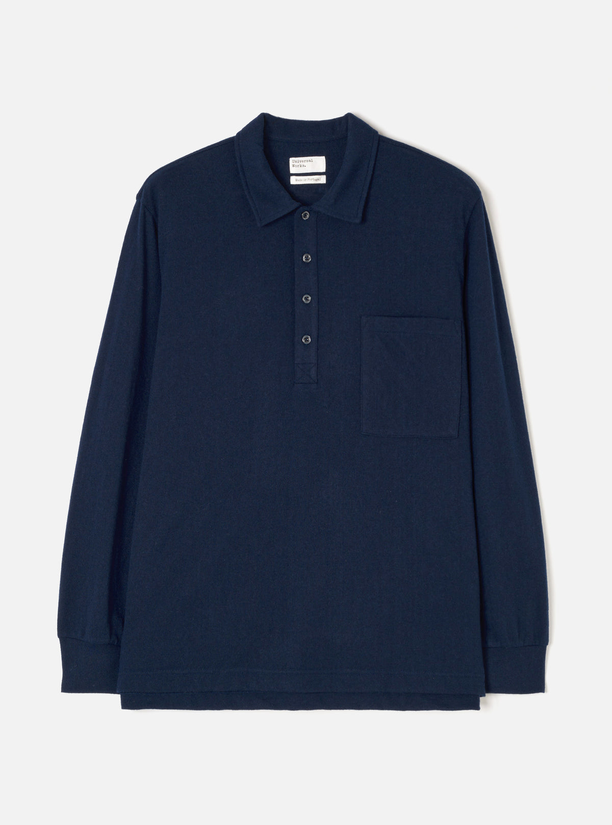 Dark Navy Recycled Wool Mix SJ Pullover L/S Shirt