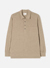 Dark Sand Recycled Wool Mix SJ Pullover L/S Shirt