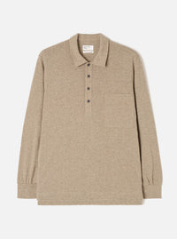 Dark Sand Recycled Wool Mix SJ Pullover L/S Shirt