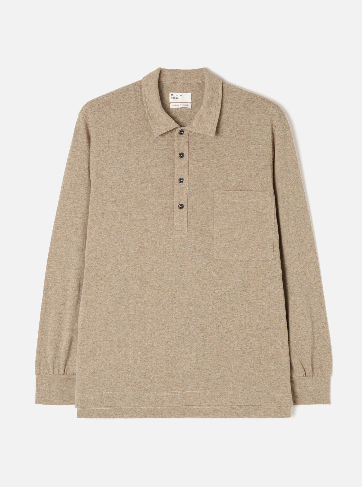 Dark Sand Recycled Wool Mix SJ Pullover L/S Shirt