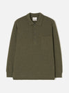 Olive Recycled Wool Mix SJ Pullover L/S Shirt
