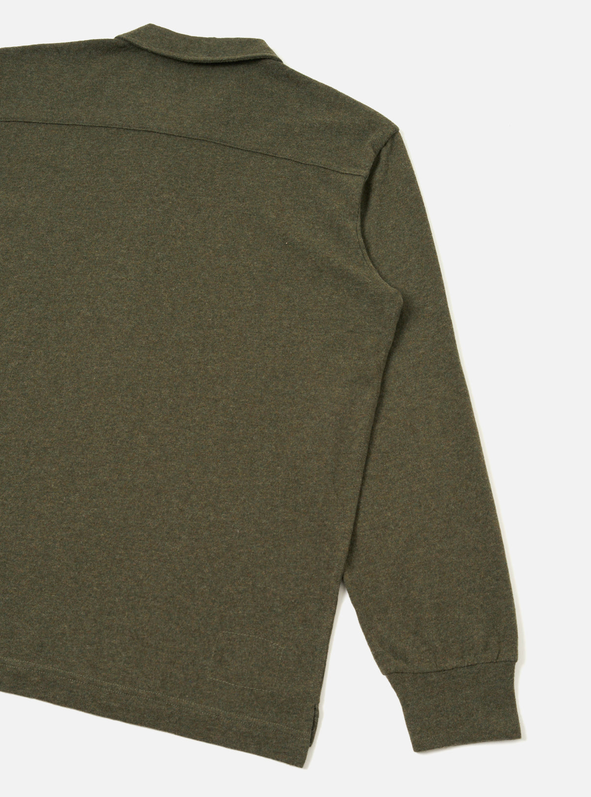 Olive Recycled Wool Mix SJ Pullover L/S Shirt