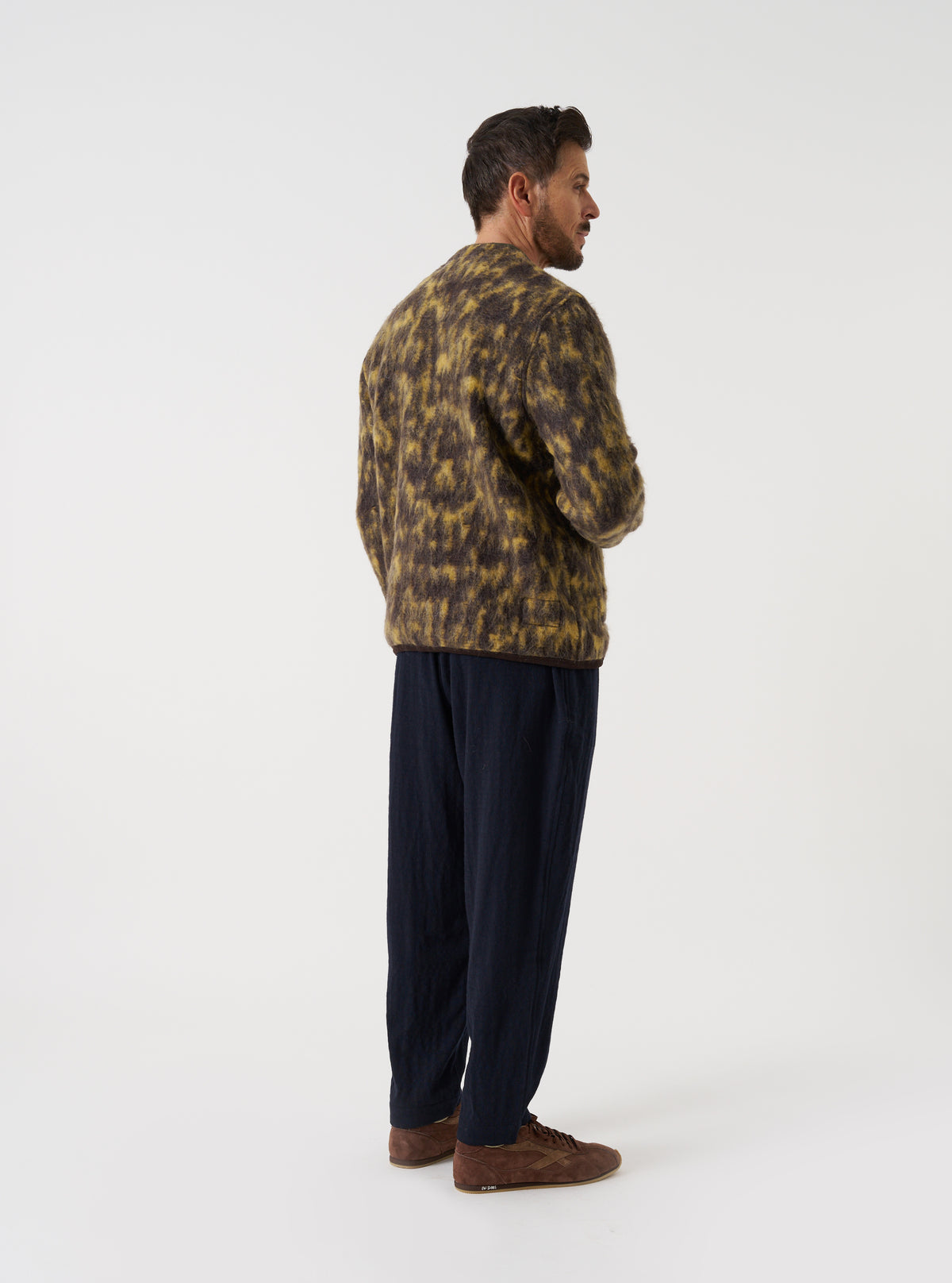 Brown Dolce Fleece Cardigan