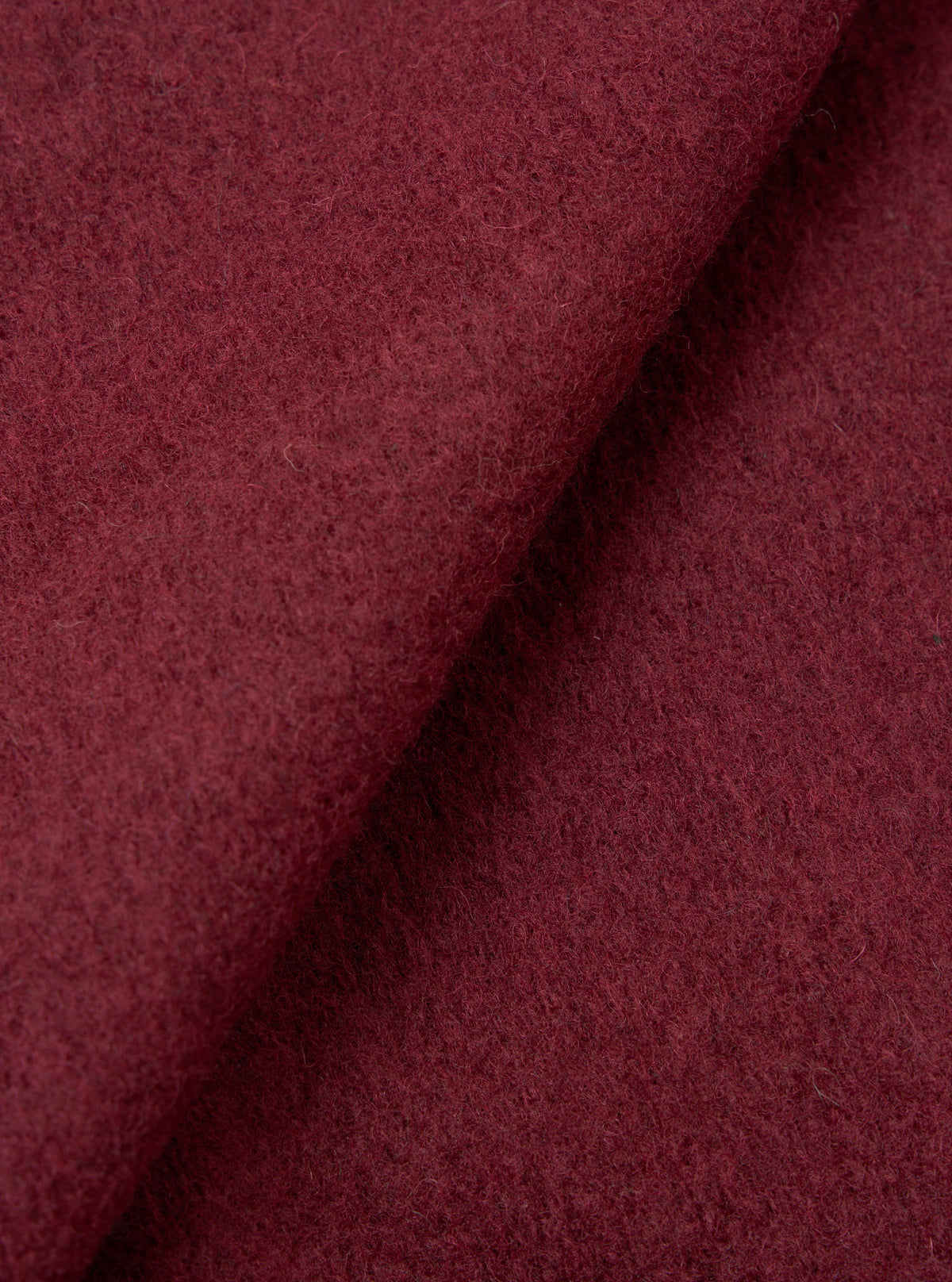 Berry/Brown Wool Fleece Cardigan