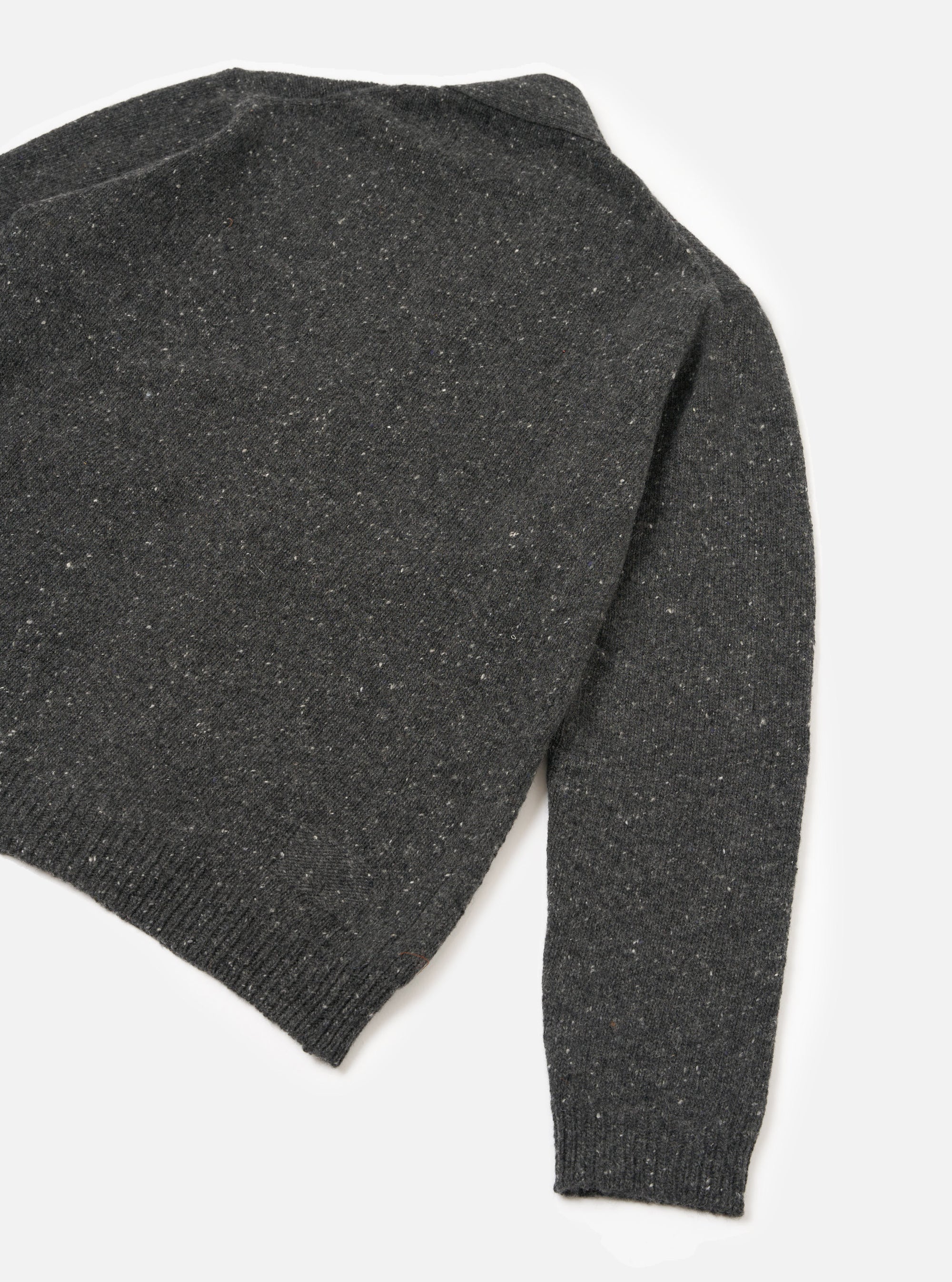 Black Wool Fleck Langdale Cardigan