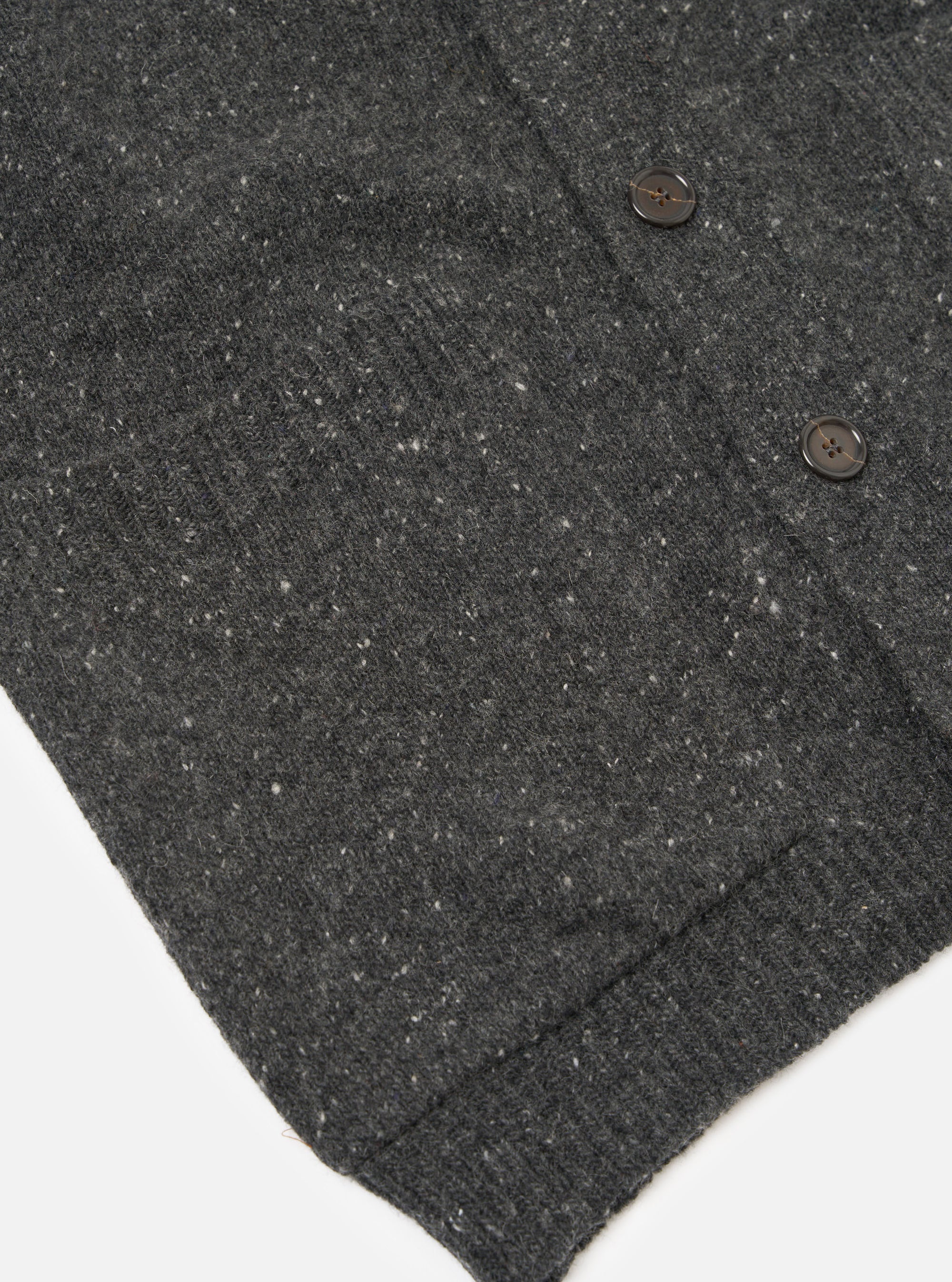 Black Wool Fleck Langdale Cardigan