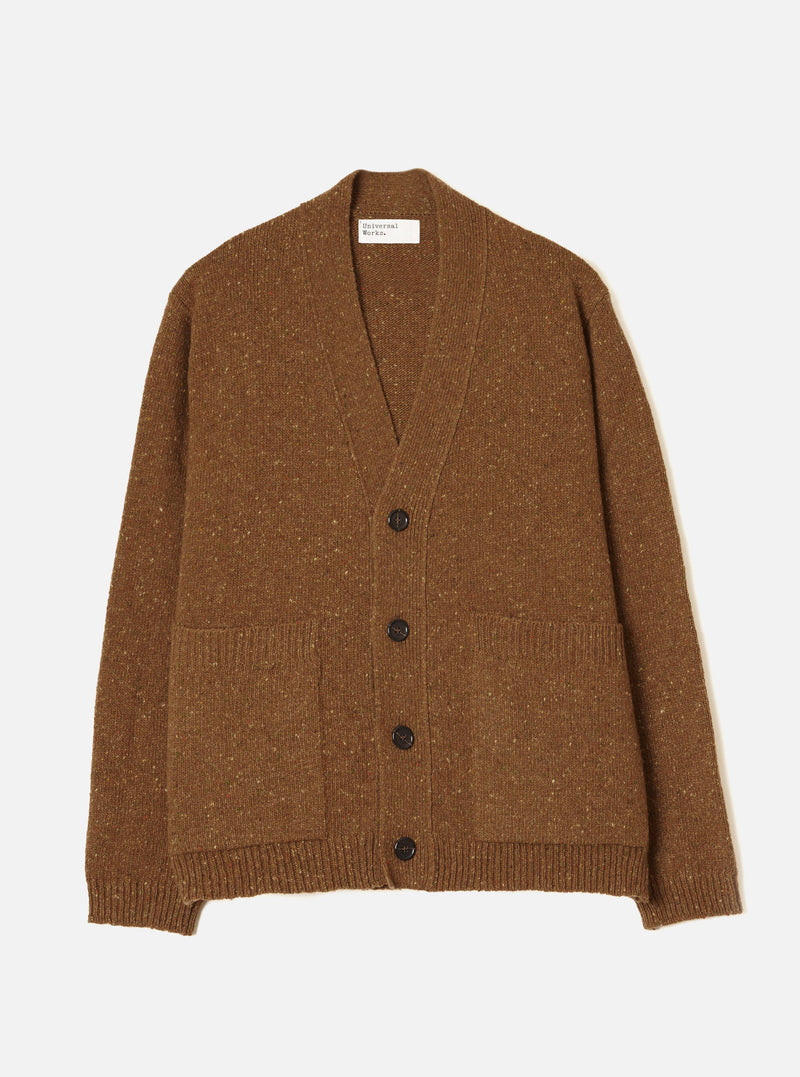 Brown Wool Fleck Langdale Cardigan