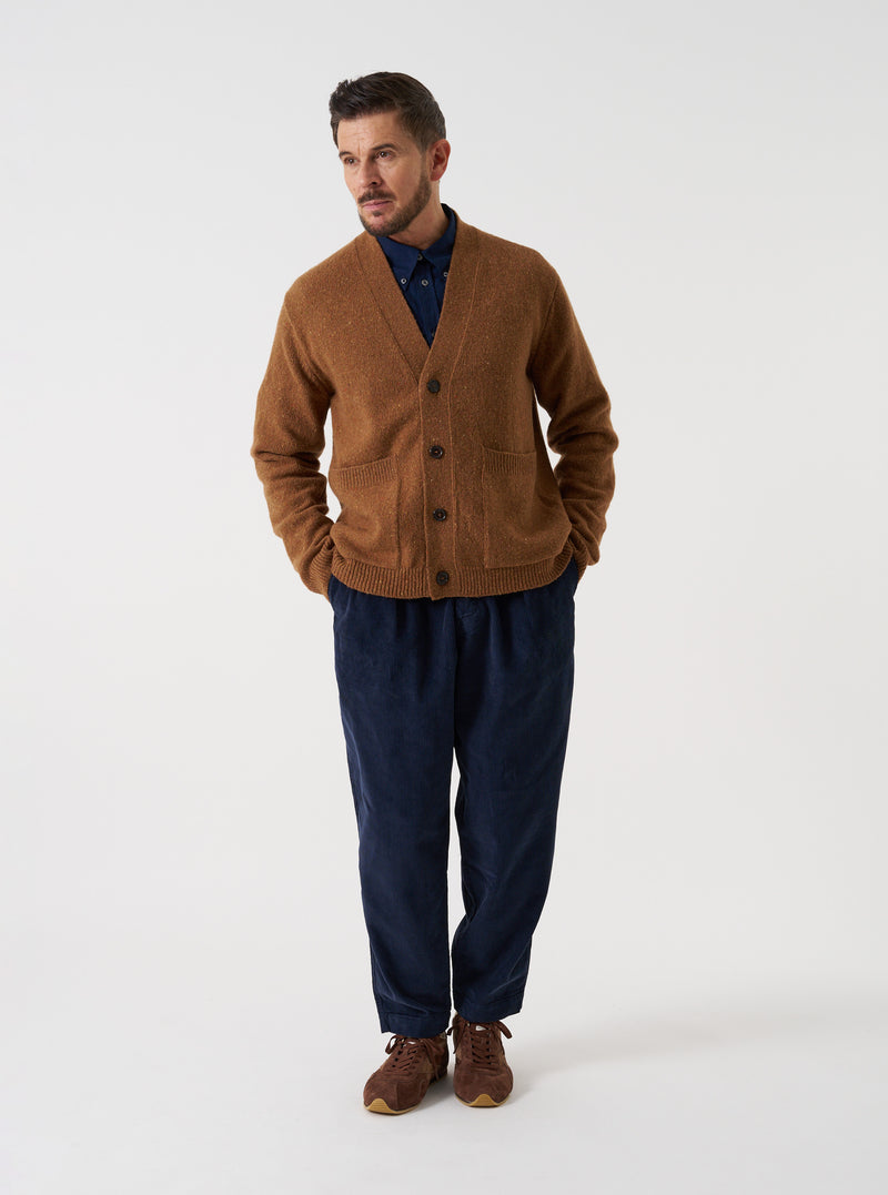Brown Wool Fleck Langdale Cardigan