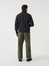 Black Wool Fleck Roll Neck