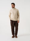 Fawn Wool Fleck Roll Neck