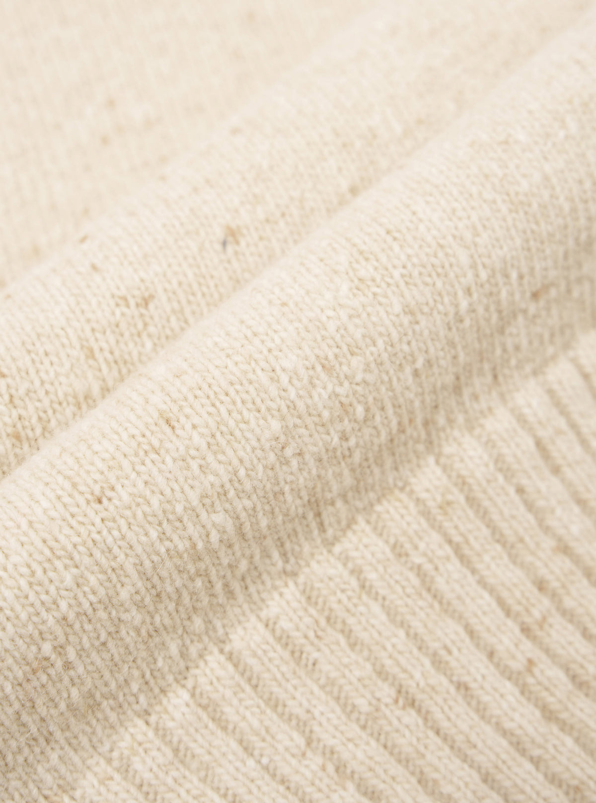 Fawn Wool Fleck Roll Neck