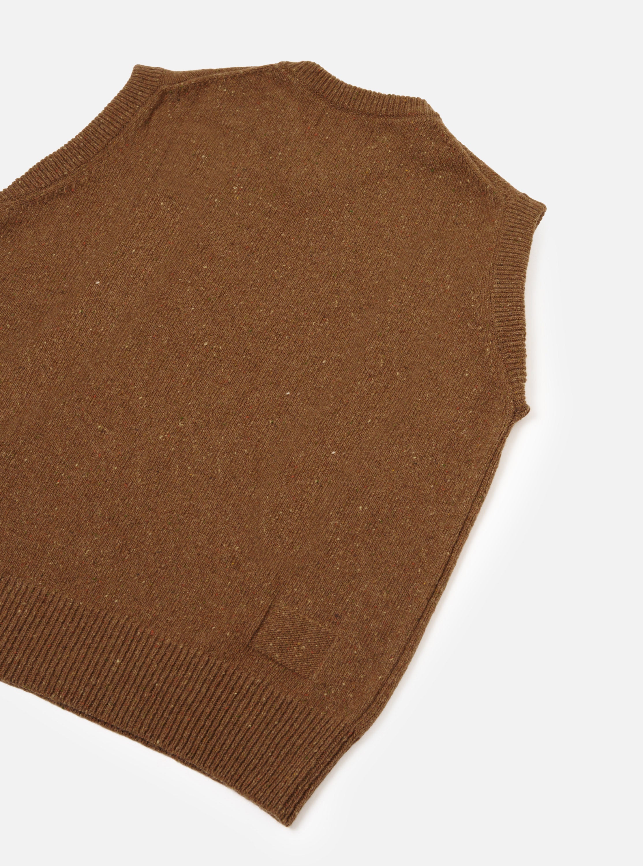 Men's Brown Wool Fleck Sweater Vest – Universal Works