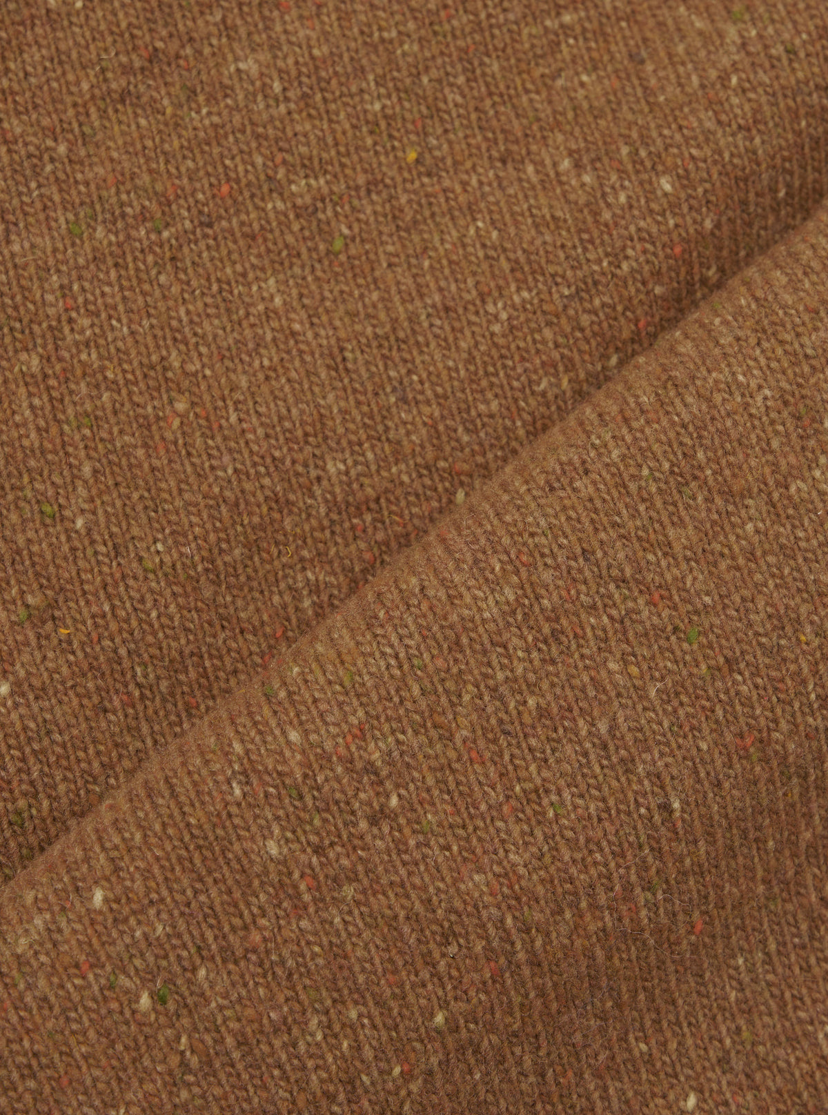 Brown Wool Fleck Sweater Vest