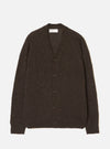 Brown Alpaca Knit David Cardigan