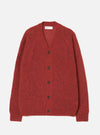 Deep Orange Alpaca Knit David Cardigan