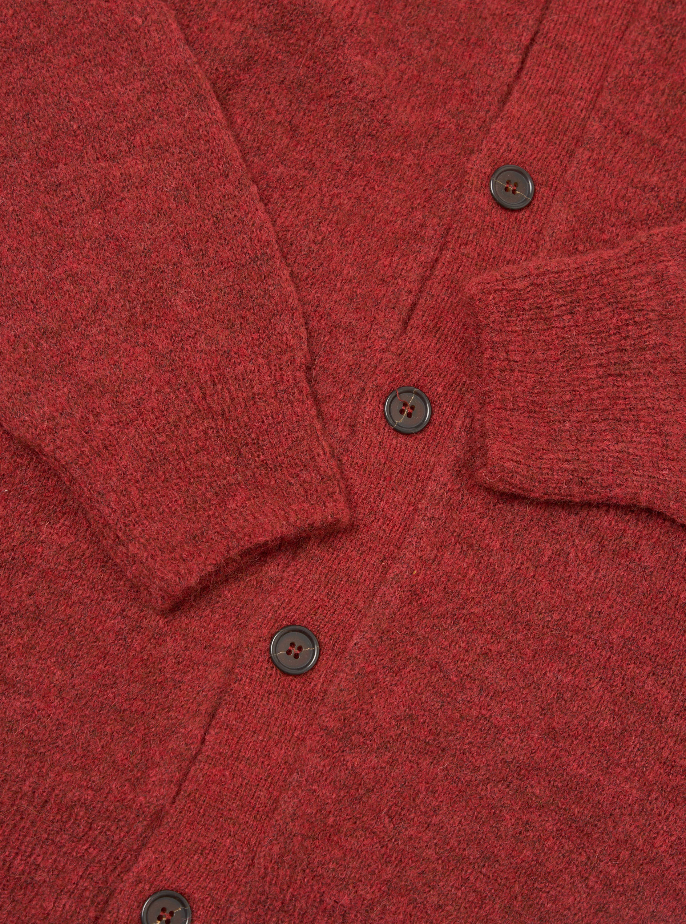 Men's Deep Orange Alpaca Knit David Cardigan – Universal Works