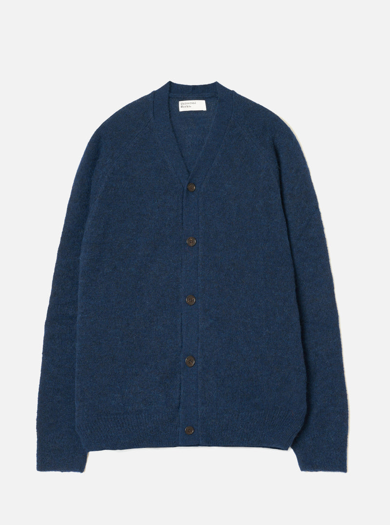 Navy Alpaca Knit David Cardigan