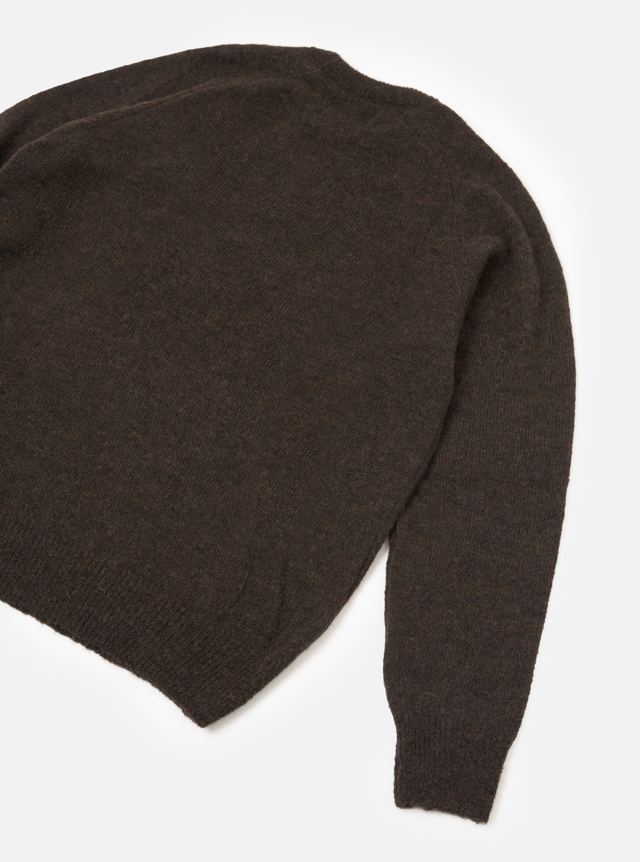 Men's Brown Alpaca Knit Lyon Crew – Universal Works