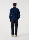 Navy Alpaca Knit Lyon Crew