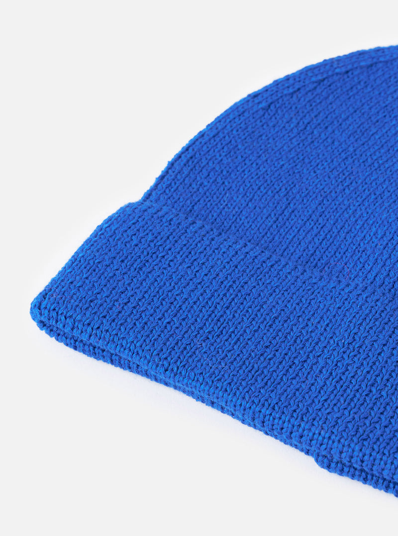 Blue Merino Knit Watch Cap