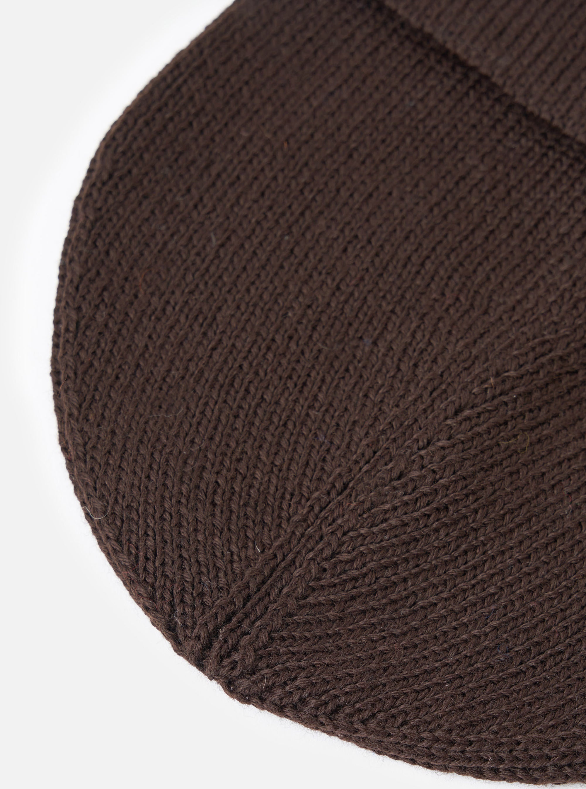 Brown Merino Knit Watch Cap