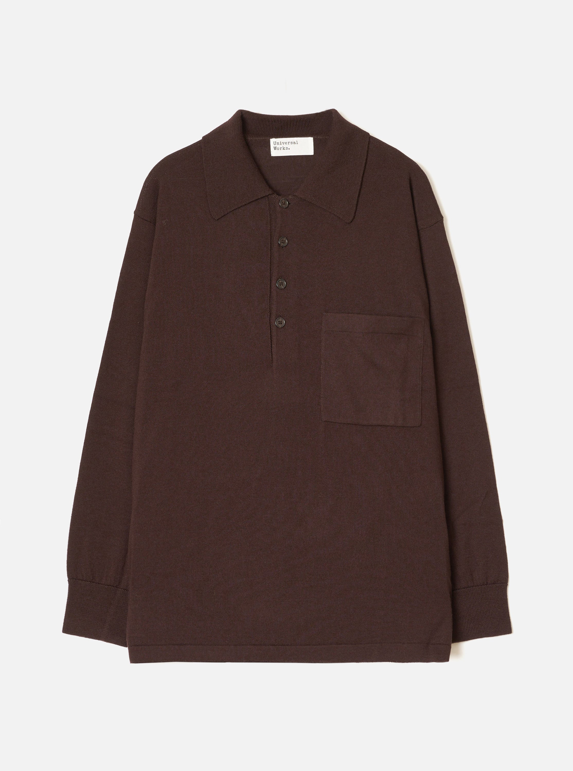 Men's Expresso Merino L/S Pullover Knit Shirt – Universal Works
