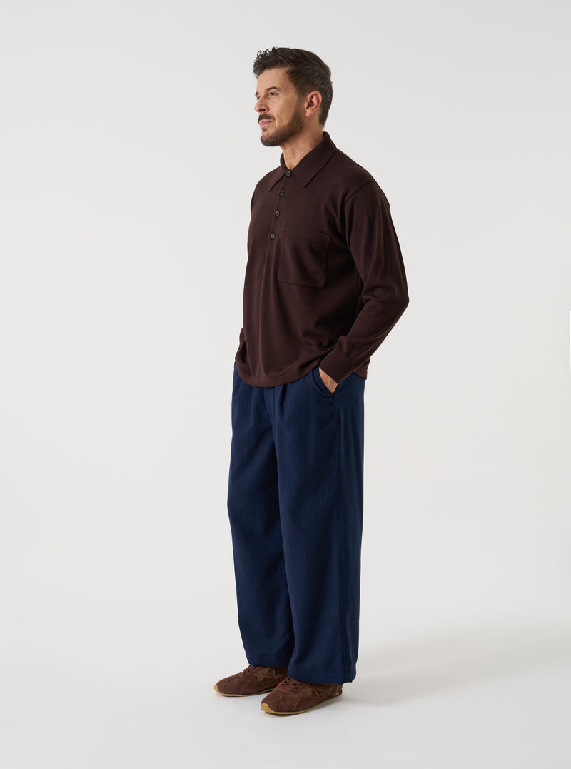 Expresso Merino L/S Pullover Knit Shirt
