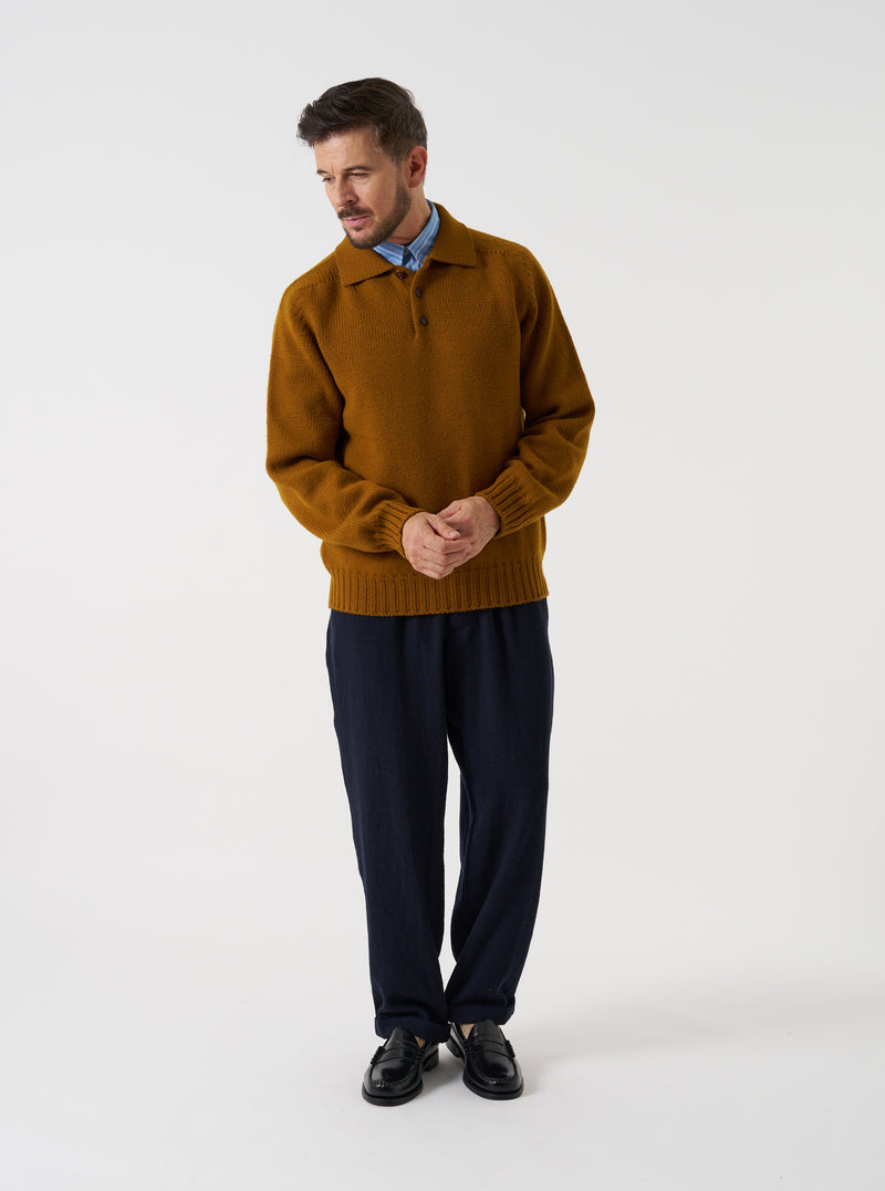 Gold Shetland Wild Curtis Sweater