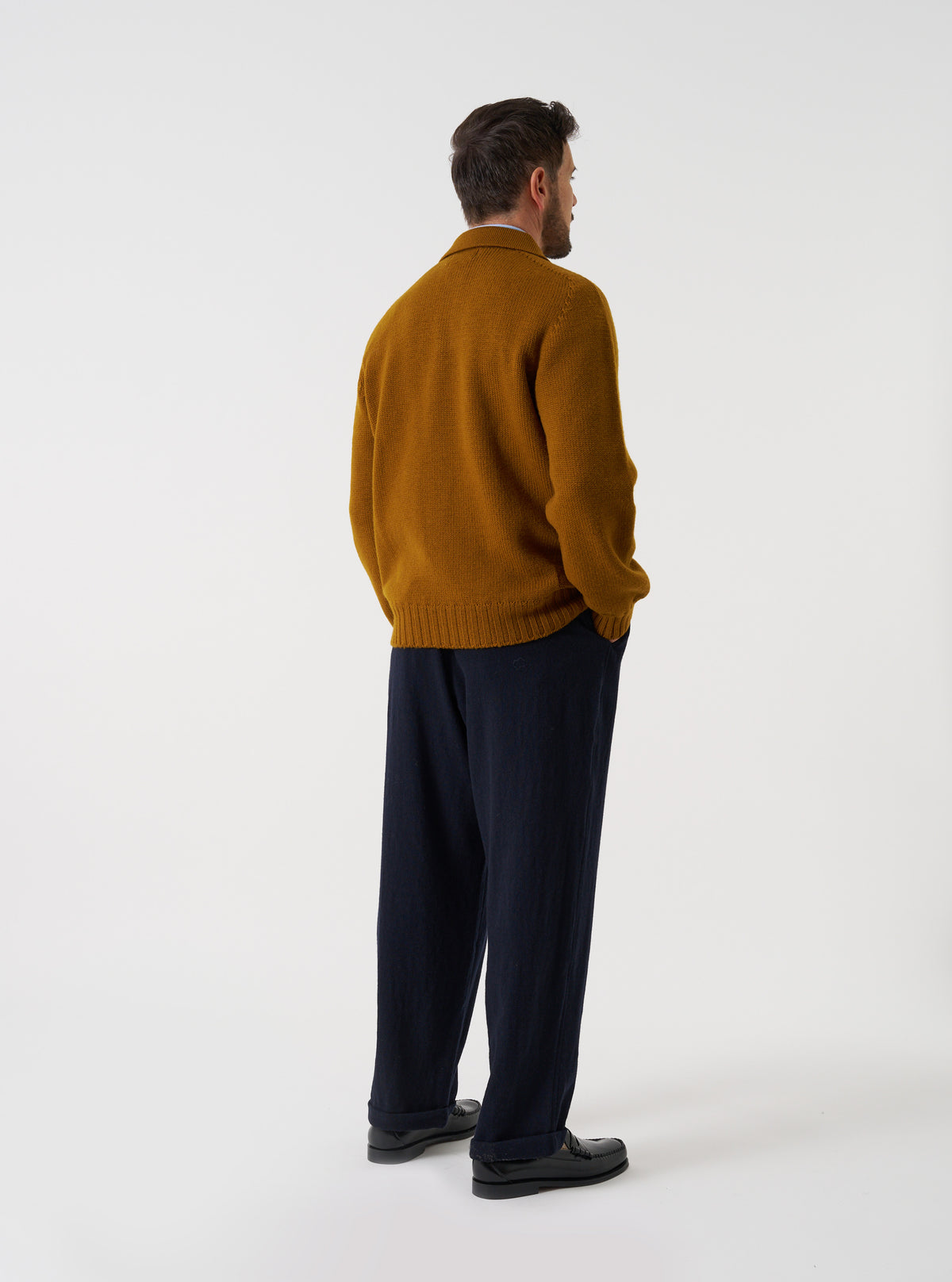 Gold Shetland Wild Curtis Sweater