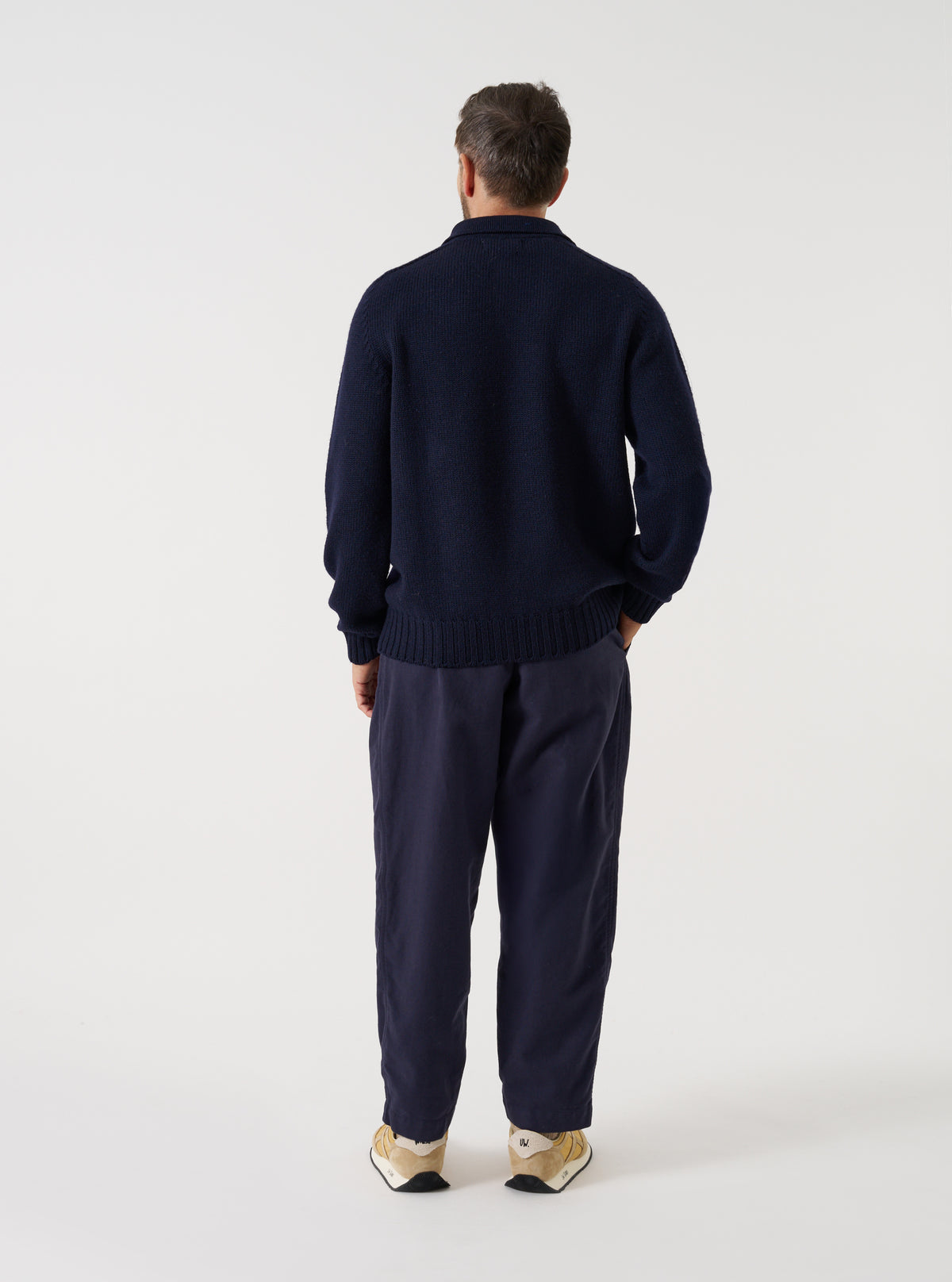 Navy Shetland Wild Curtis Sweater