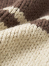 Ecru Chunky Knit Stripe Langdale Cardigan