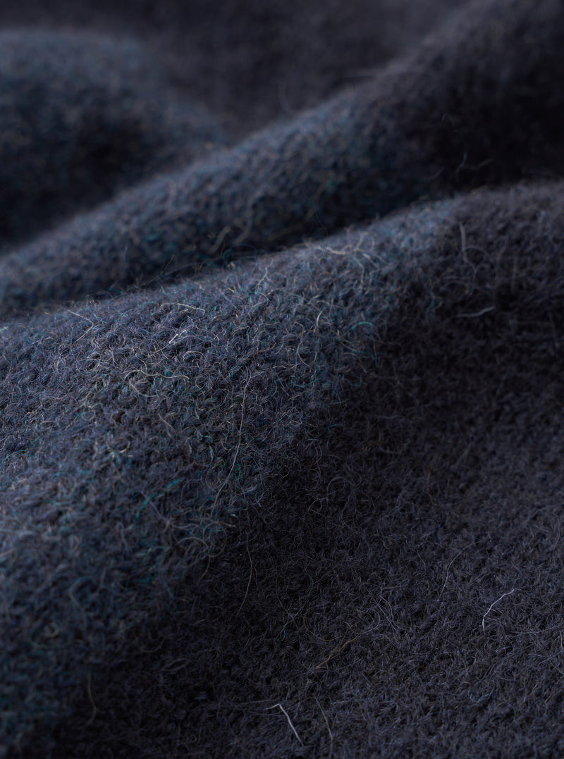 Navy British Wool Lyon Crew