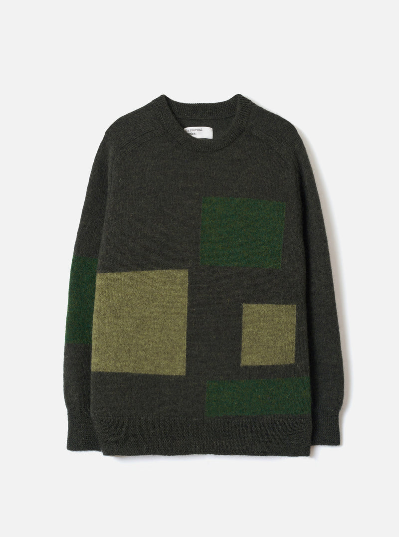Olive British Wool Lyon Crew