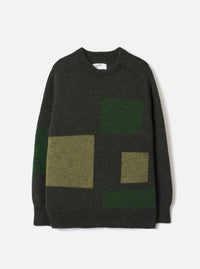 Olive British Wool Lyon Crew