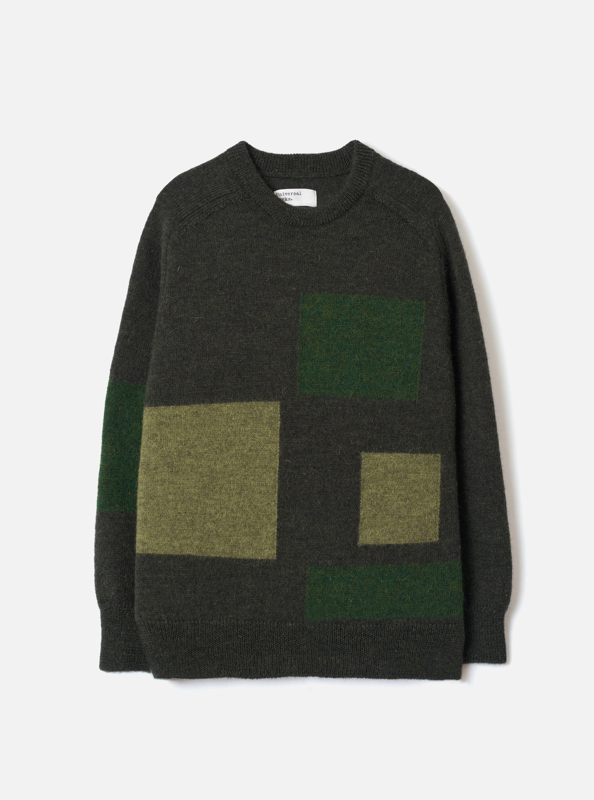 Olive British Wool Lyon Crew